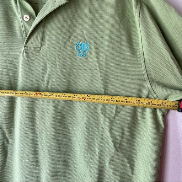 IZOD Green Polo Shirt Men’s Large | 100% Cotton Silk Wash Soft Knit Preppy Work - Picture 8 of 9